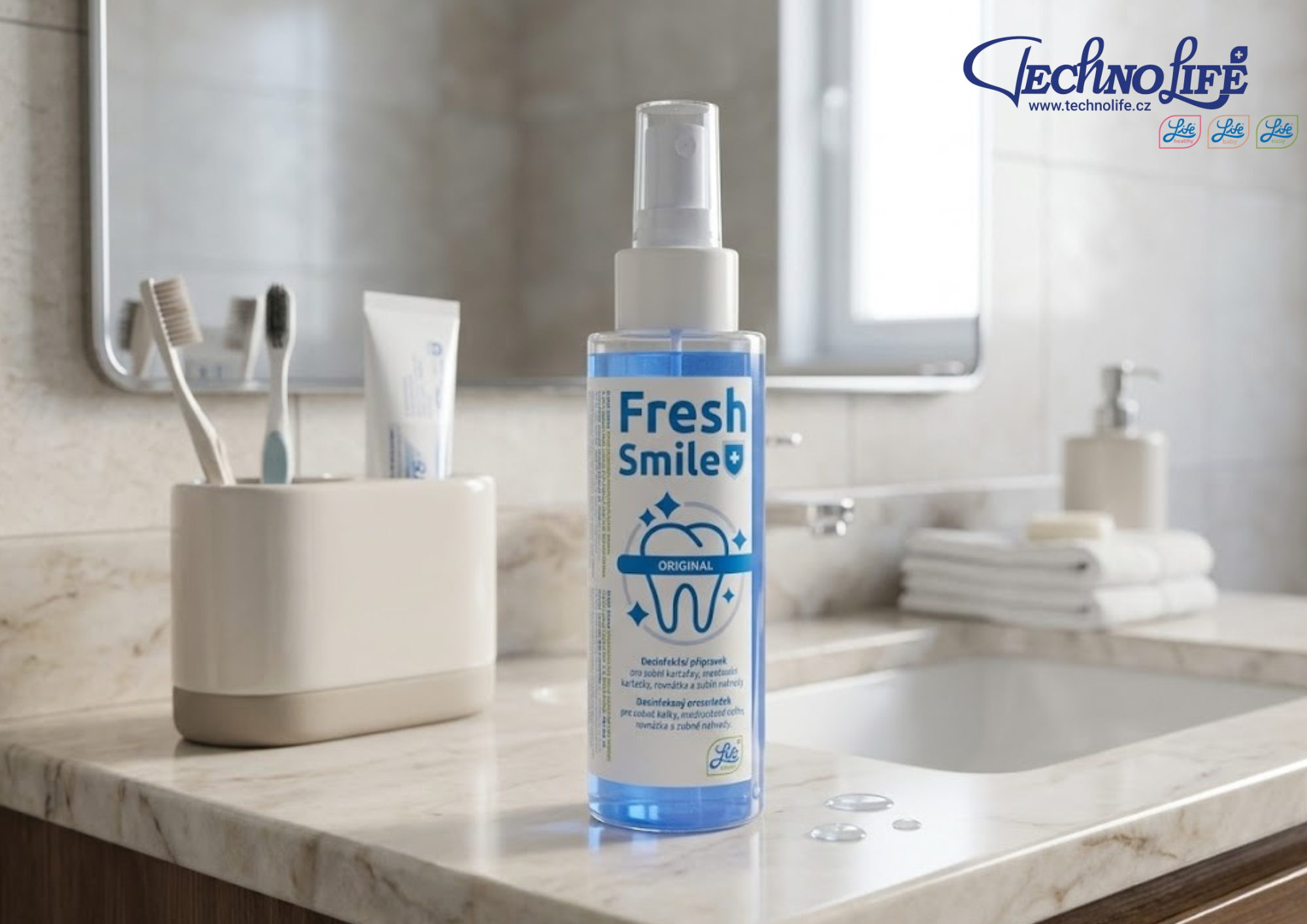 Fresh Smile dezinfekční sprej na zubní kartáčky